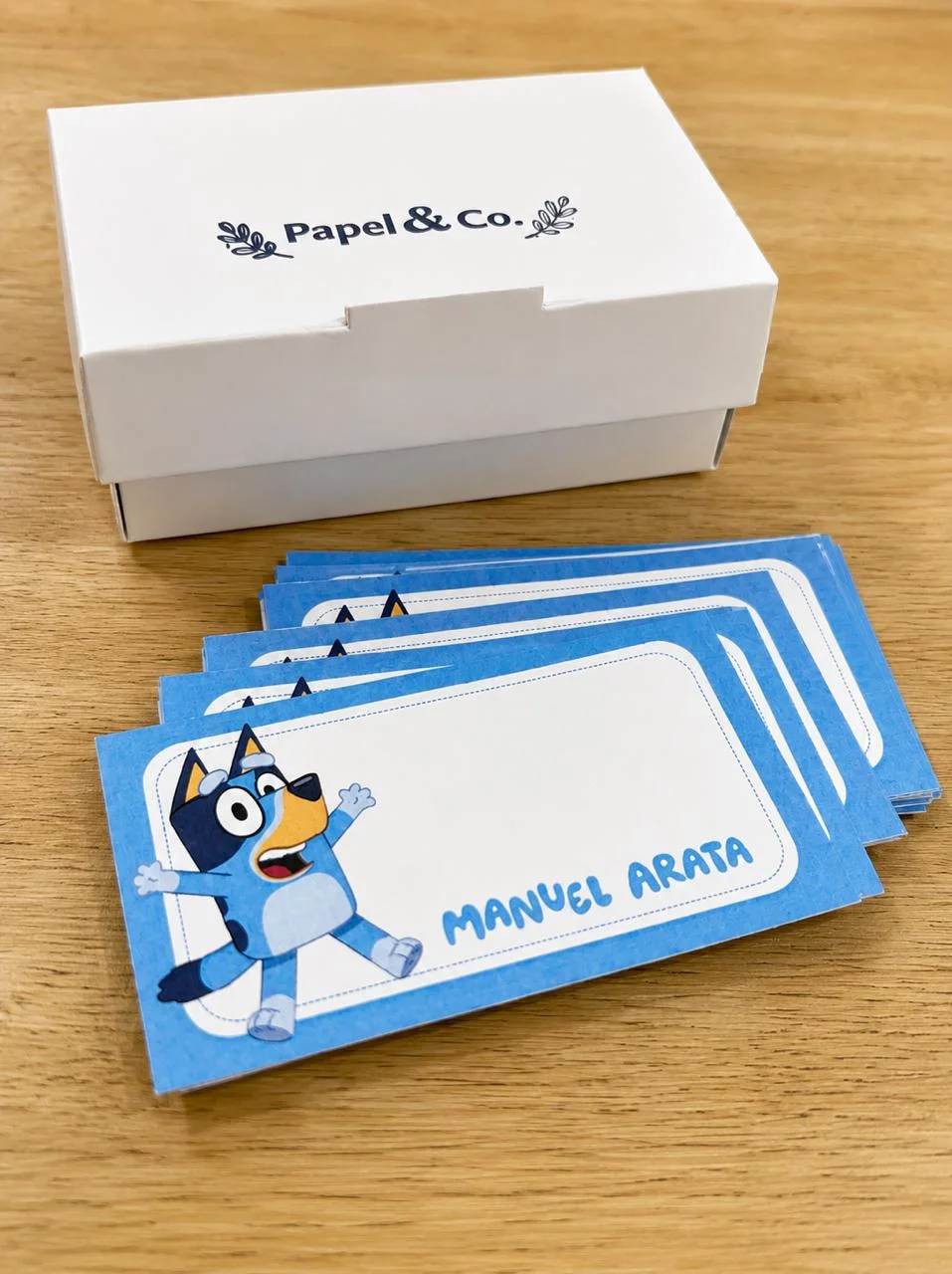 Tarjetas personales infantiles